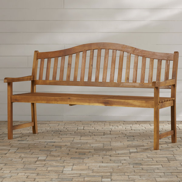 Beachcrest Home Volusia Wooden Garden Bench & Reviews Wayfair